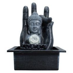 Szobai csobogó 230 V - Buddha fej és kéz - 35 cm