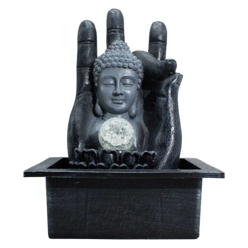 Szobai csobogó 230 V - Buddha fej és kéz - 35 cm