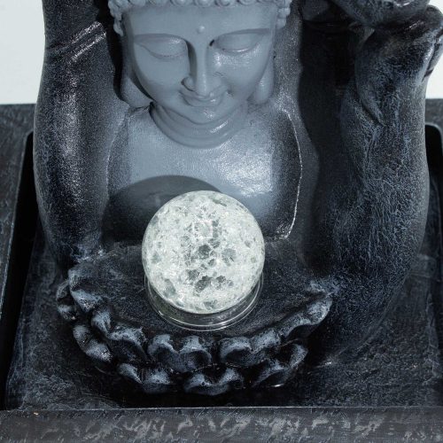 Szobai csobogó 230 V - Buddha fej és kéz - 35 cm