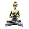 Yoga Lady Szobrocska - Bronz-Ezüst - 24 cm