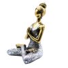 Yoga Lady Szobrocska - Bronz-Ezüst - 24 cm